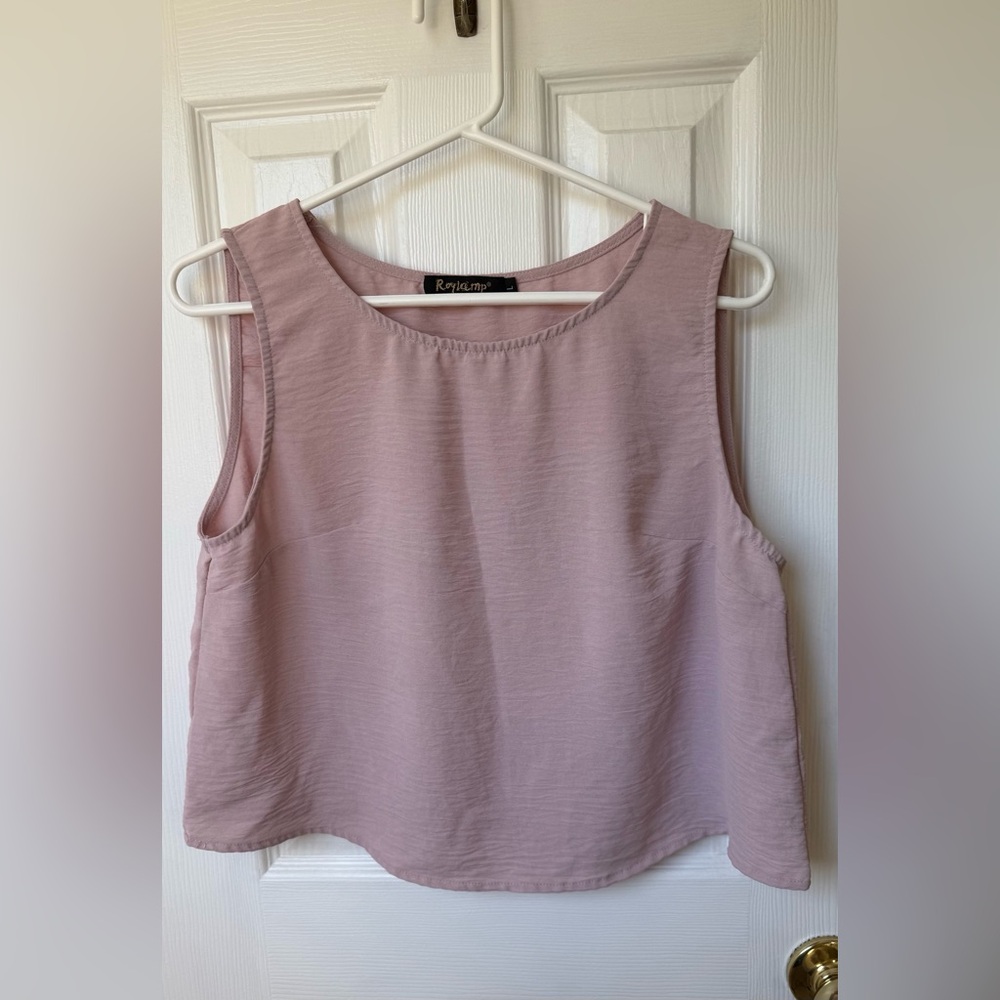 Roylamp Women’s Sleeveless Pink Top Size Large